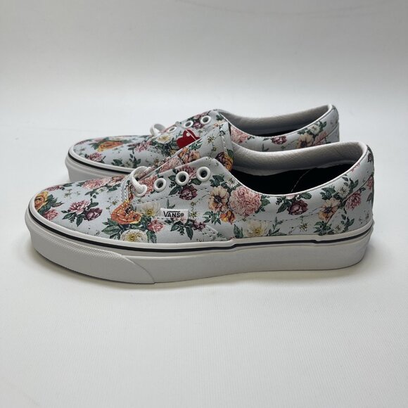 Vans Era Garden Floral Retro Flowers wallpaper AOP Skate Low Top Wom Sz 7 US New - Picture 1 of 12